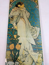 Load image into Gallery viewer, Vintage Alphonse Mucha Art Nouveau Lithograph On Board – Sarah Bernhardt (c. 1930s) French Picture
