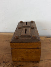 Load image into Gallery viewer, Rare Victorian Oak Double-Slot Church Alms &amp; Merchant’s Till Box – Circa 1890
