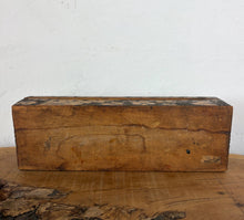 Load image into Gallery viewer, Antique Pyrography Wood Keepsake Jewellery Box – Folk Art Grape &amp; Vine Motif, Circa early 1900, Flemish Art movement
