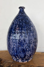 Load image into Gallery viewer, Vintage Mid-Century Studio Art Pottery Cobalt Blue Textured Glaze Teardrop Vase
