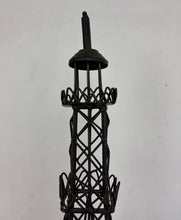 Load image into Gallery viewer, Large Handmade Black Metal Wire Eiffel Tower Sculpture - Vintage Paris Tabletop Decor &amp; Centerpiece
