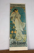 Load image into Gallery viewer, Vintage Alphonse Mucha Art Nouveau Lithograph On Board – Sarah Bernhardt (c. 1930s) French Picture
