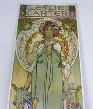 Load image into Gallery viewer, Stunning 1930’s Vintage Alphonse Mucha "Leslie Carter" Art Nouveau Lithograph Poster
