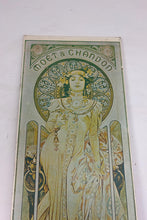 Load image into Gallery viewer, Vintage 1930s Art Nouveau, Moët &amp; Chandon "Grand Crémant Impérial"  Mucha Advertising Sign
