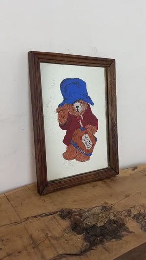Sweet Paddington vintage mirror, children's book, film and television, advertising sign, collectibles piece