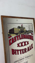 Load and play video in Gallery viewer, Antique pre 1950’s Castlemaine xxxx bitter ale mirror, advertising Australia pub and bar collectibles,breweriana piece
