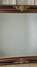 Load and play video in Gallery viewer, Modern Gilded &amp; Ebonized Baroque Wall Mirror, Late 20th Century Craftsmanship and Historical Revivalism
