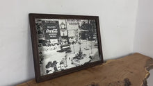 Load and play video in Gallery viewer, Vintage London Piccadilly Circus mirror, advertising sign,  England souvenir, wall art, landmark picture
