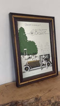 Load and play video in Gallery viewer, Vintage Ballot Automobile Advertising Mirror - Art Deco Style
