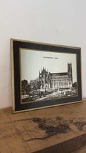 Load and play video in Gallery viewer, Amazing mid-century old London picture mirror, Westminster Abbey image, history picture, advertising, tourism collectable, wall art, vintage
