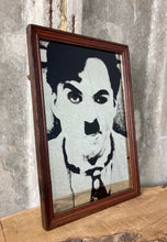 Load image into Gallery viewer, Vintage Charlie Chaplin Portrait Mirror, Movie Memorabilia, Comedy Collection
