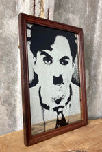Load image into Gallery viewer, Vintage Charlie Chaplin Portrait Mirror, Movie Memorabilia, Comedy Collection
