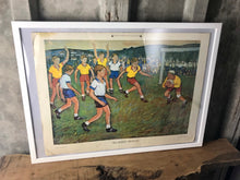 Load image into Gallery viewer, Beautiful original vintage Eastern European, Socialism 1960’s piece, Football Match card poster, picture, collectible sports piece
