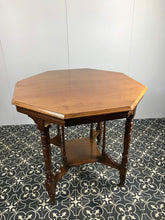 Load image into Gallery viewer, Beautiful Antique Octagonal Top Occasional Side Table, Two-Tier Servants, Early 20th Century, Mahogany
