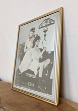 Load image into Gallery viewer, Lovely vintage art nouveau mirror, western, Americana, lady dressing, collectibles, wall art piece
