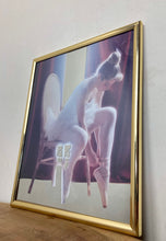 Load image into Gallery viewer, Stunning vintage art nouveau, ballerina ballet, decorative mirror, wall art, collectibles piece, Christmas gift
