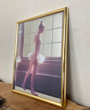 Load image into Gallery viewer, Beautiful vintage art nouveau style ballerina, decorative mirror, wall art, dance and dancing, interior design, retro style, romantic gift
