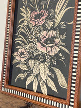 Load image into Gallery viewer, Antique Art Deco, flowers mirror, 1930’s, wall art, home decor, collectibles piece, interior design, glass work, picture frame, gift idea
