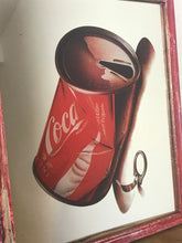Load image into Gallery viewer, Vintage pop art Coca Cola can mirror, advertising, soft drink, Americana collectibles
