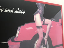 Load image into Gallery viewer, Vintage stunning retro 80’s mirror, turbo and lace, nude, sports car collectibles piece
