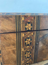 Load image into Gallery viewer, Beautiful antique Victorian 19th century 1800’s writing slope chest box marquetry walnut stunning
