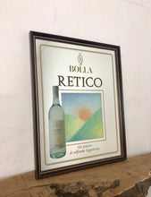 Load image into Gallery viewer, Vintage Bolla Retico Italian wine mirror wall art advertising collectibles piece
