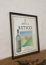 Load image into Gallery viewer, Vintage Bolla Retico Italian wine mirror wall art advertising collectibles piece
