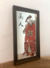 Load image into Gallery viewer, Wonderful Japanese geisha vintage pictures mirror framed stylish wall art
