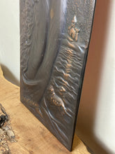 Load image into Gallery viewer, Vintage art nouveau lady copper plaque, wall art decoration, legend of Tamar
