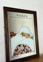 Load image into Gallery viewer, Vogue Art Deco mirror, advertising mirror, winter February 1919, magazine cover collectibles piece
