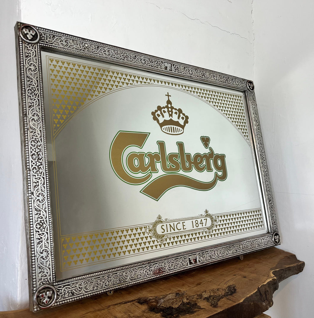 Vintage Carlsberg Collector’s Edition Pub Mirror, advertising, wall art, pub and bar collectible