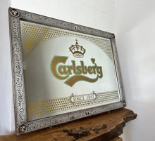 Load image into Gallery viewer, Vintage Carlsberg Collector’s Edition Pub Mirror, advertising, wall art, pub and bar collectible

