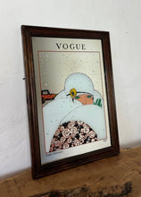 Load image into Gallery viewer, Vogue Art Deco mirror, advertising mirror, winter February 1919, magazine cover collectibles piece
