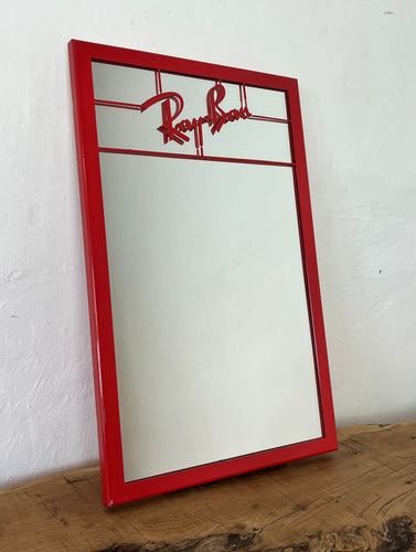 Vintage ray ban advertising mirror, sunglasses, shop display, picture, American - Italian, collectible piece