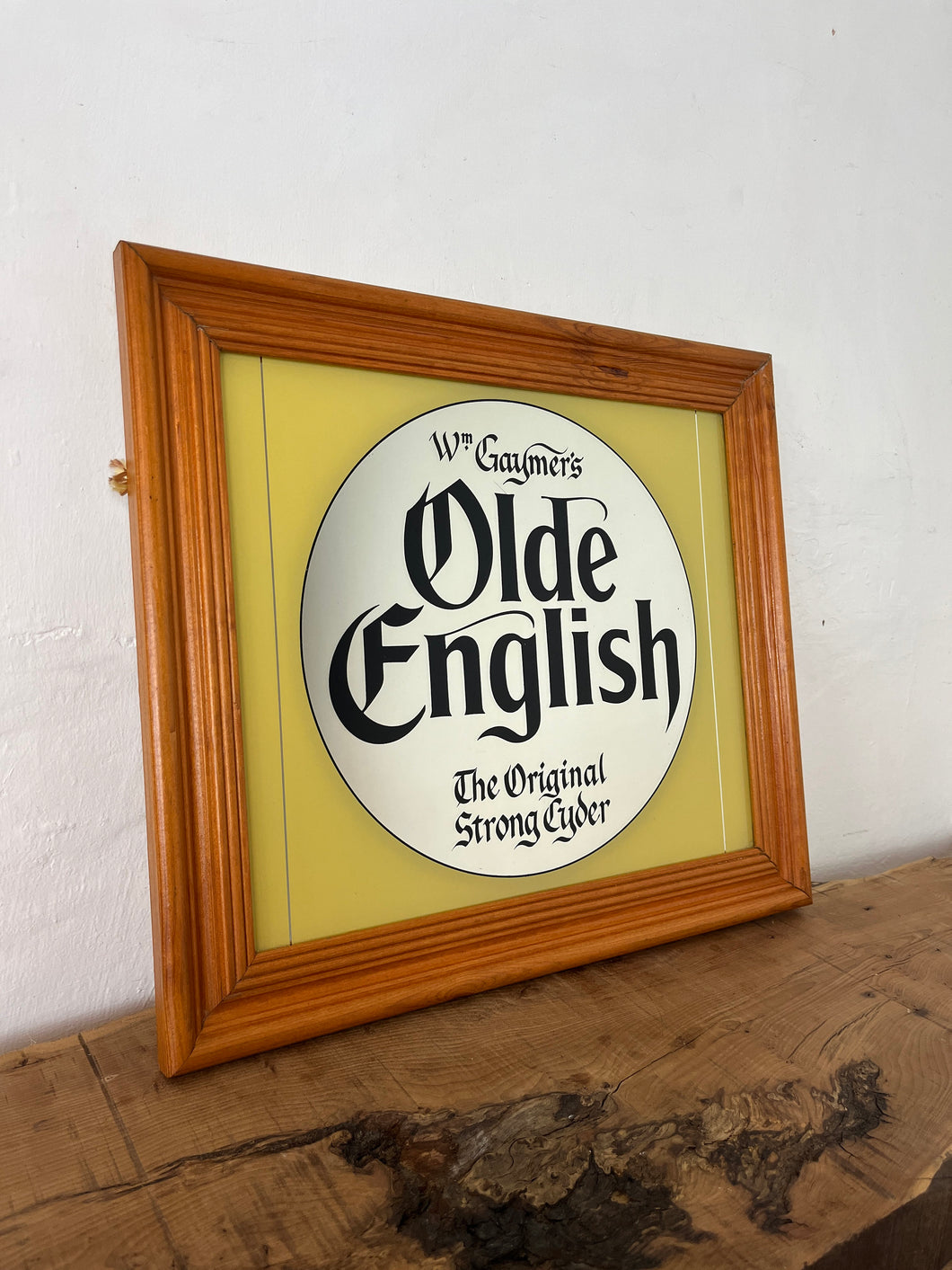 Wm Gaymer’s Old English Cider Cyder mirror, advertising, wall art, man cave, she shed, brewery, bar, pub memorabilia