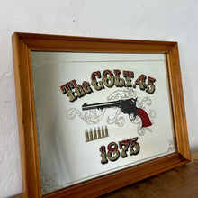 Load image into Gallery viewer, Stunning vintage Colt. 45 pistol advertising mirror, Americana, western, collectibles
