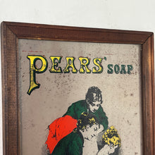 Load image into Gallery viewer, An Appealing Vintage mid-century Pears Soap Advertising mirror featuring an antique Victorian baby bath scene with intricate detail and stand-out fonts.

