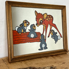 Load image into Gallery viewer, Excellent Disney mirror with vibrant colours displays the magical cheerful Bambi characters to make a perfect addition to a children&#39;s playroom.
