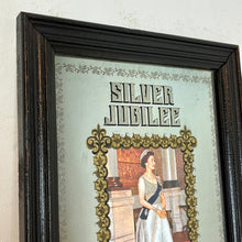 Load image into Gallery viewer, Beautiful vintage Silver Jubilee collectable mirror, Queen Elizabeth II, Royal souvenir, memorabilia wall art, queen portrait, british

