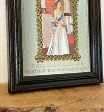 Load image into Gallery viewer, Beautiful vintage Silver Jubilee collectable mirror, Queen Elizabeth II, Royal souvenir, memorabilia wall art, queen portrait, british
