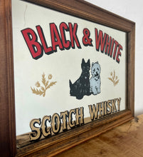 Load image into Gallery viewer, Superb Black and White mirror featuring the famous Scottie dogs logo in constant colours and gold thistles, with stand out vivid fonts in a sleek golden Scotch Whisky and black and white tones. Fantastic Scotch Whisky design on the famous distillery.
