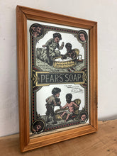 Load image into Gallery viewer, An Appealing Vintage mid-century Pears Soap Advertising mirror featuring an antique Victorian baby bath scene with intricate detail and stand-out fonts.
