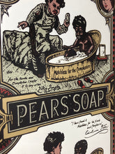 Load image into Gallery viewer, An Appealing Vintage mid-century Pears Soap Advertising mirror featuring an antique Victorian baby bath scene with intricate detail and stand-out fonts.
