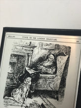 Load image into Gallery viewer, Wonderful vintage punch Edwardian magazine comic book mirror
