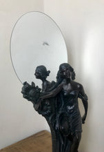Load image into Gallery viewer, Beautiful vintage art nouveau elegant lady stand up make up mirror collectable piece
