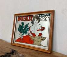 Load image into Gallery viewer, Stunning vintage Mucha Waverley cycle art nouveau mirror wall art collectibles piece
