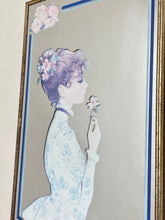 Load image into Gallery viewer, Stylish vintage art nouveau lady flapper mirror collectibles wall art piece
