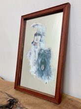 Load image into Gallery viewer, Stunning vintage art nouveau mirror Sara moon collectibles wall art piece
