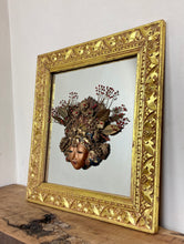 Load image into Gallery viewer, Wonderful vintage Asia mirror religious goddess wall art piece
