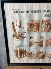 Load image into Gallery viewer, Vintage Original Military Poster Picture Hospital Ambulance Communism Eastern European
